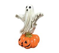 Estatuilla Ghost Genérica - Halloween Escultura gótica Face Expression Spooky con Fall Theme for Kitchen, Mantel, Fireplace, Interior, Outdoor, Porch, Garden, Patio, Seasonal Home Decor.