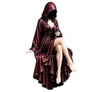 Estatuilla leyendo gótico fantasía oscura figura gótica fantástica sin