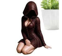 Estatuilla leyendo gótico fantasía oscura figura gótica fantástica sin