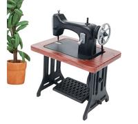 Estatuilla Pequeña De Máquina De Coser - Máquina De Coser En Miniatura para Muebles Juguete De Sastre - Ornamento Escénico a Escala 1 24 para Comedor Sala Estudio Dormitorio | para Dormitorio