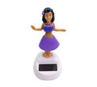 Estatuilla Solar - Figuras De Danza Solar De 10 Cm Con Cabeza Móvil | Estatuilla Hawaiana Excitada Por La Luz | Bureau Car Decor | Juguete De Tablero Para Niños