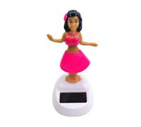 Estatuilla Solar - Figuras De Danza Solar De 10 Cm Con Cabeza Móvil | Estatuilla Hawaiana Excitada Por La Luz | Bureau Car Decor | Juguete De Tablero Para Niños