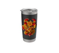 Estatuilla Yokai de Japón - Kawaii Kitsune Vaso térmico de acero inoxidable de doble pared