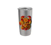 Estatuilla Yokai de Japón - Kawaii Kitsune Vaso térmico de acero inoxidable de doble pared