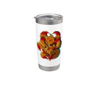 Estatuilla Yokai de Japón - Kawaii Kitsune Vaso térmico de acero inoxidable de doble pared