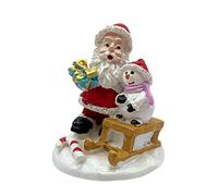 Estatuillas de resina de Santa Claus, decoración de Santa Claus | Estatua de Navidad Santa Claus | Estatua de Santa Claus, decoración de bandeja laminada, centros de mesa para mesa de café topper