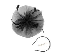 ESTCNK Diadema medieval con plumas y flores para mujer, adornos punk, carnavales, banquetes, adornos para el cabello