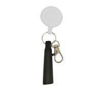 ESTCNK Práctico estuche de silicona con cordón extensible y clip para cinturón para viajero