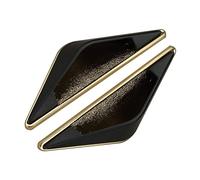 ESTDKMNOS Coloque el borde del armario de la cocina oculta, 2 uds. Tiradores de gabinete ocultos con borde aleación Zinc, multicolor, 64-96mm(C,Hole distance 96mm)