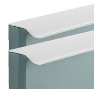 ESTDKMNOS Coloque el borde del armario de la cocina oculta, Manijas de puerta ocultas for gabinetes, aleación aluminio, tamaños múltiples, 2 piezas(Overall length 1200mm)