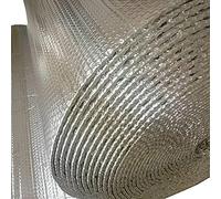 ESTDKMNOS Lámina de aluminio aislante Espuma, Rollo de lámina de aislamiento de burbujas reflectante, escudo térmico multiusos, 1x(5-25) m(1x5m (39 in X 16 Ft))