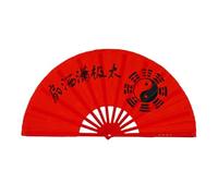 ESTDKMNOS Ventilador de mano plegable, 2 uds abanico plegable de plástico Tai Chi Kung Fu Yoga danza Cosplay boda Multicolor 28-34cm(Color 09)