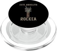 Este Abuelito Rockea Mano de Esqueleto Music Rock Guitar PopSockets PopGrip para MagSafe