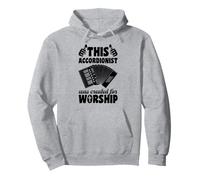 Este acordeonista fue Creado para la adoración Cristiana Sudadera con Capucha
