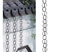 Este Adorno de jardín con Cadena para Lluvia, Sistema Colgante de recolección de Agua para cenador y Patio, Cascada de canalón de aleación de Aluminio.