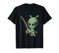 Este Alien Le Encanta Pescar Divertido Alien Meme Pesca Alien Meme Camiseta