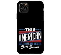Este Americano Come Duerme Respira Bombas de baño Rojo Blanco Azul Carcasa para iPhone 11 Pro MAX