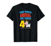 Este Animal de Fiesta Acaba de Cumplir 4 años con temática de Vaca Camiseta