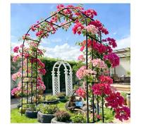 Este Arco de jardín con pérgola para Plantas trepadoras, Estructura metálica Inoxidable, armazón de Acero galvanizado, Soporte para telón de Fondo de Boda para Ceremonia al Aire Libre