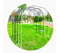 Este Arco de jardín metálico con celosía para Plantas trepadoras, Resistente a la Intemperie, Ideal como pérgola o cenador para Bodas, Tiene una Altura de 2,3 m y es una Estructura decorativ
