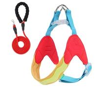 Este arnés y Correa antitirones en Forma de Y está diseñado para Chinese Shar-Pei e Incluye un Chaleco Acolchado Ajustable para el Pecho y Tiras Reflectantes. Red M+3M