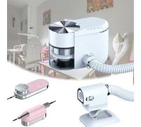 Este aspirador de uñas multifuncional todo en uno es un pulidor de uñas eléctrico con función de aspiración; tanto la potencia de succión como el ángulo son ajustables.(Pink)