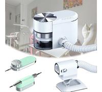 Este aspirador de uñas multifuncional todo en uno es un pulidor de uñas eléctrico con función de aspiración; tanto la potencia de succión como el ángulo son ajustables.(Green)