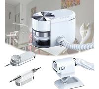 Este aspirador de uñas multifuncional todo en uno es un pulidor de uñas eléctrico con función de aspiración; tanto la potencia de succión como el ángulo son ajustables.(White)