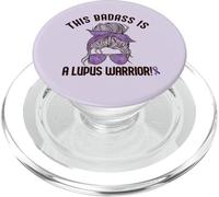 Este Badass ES UN Lupus Warrior Concienciación Mujer Meme EN LA Espalda PopSockets PopGrip para MagSafe