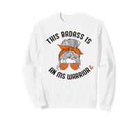 Este Badass ES UN MS Warrior MÚLTIPLE Esclerosis Ribbon Meme Sudadera