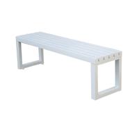 Este banco de jardín de hierro forjado sin respaldo - Asiento de metal duradero para exteriores, patio, porche, balcón y parque con agujeros de fijación para mayor estabilidad