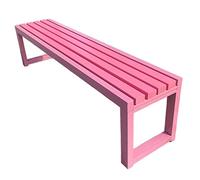 Este banco de metal para exteriores, banco de jardín, parque, patio, banco de metal, resistente a la intemperie, hierro fundido, marco de hierro resistente, silla para muebles