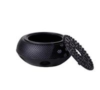 Este Calentador de Tetera de Hierro Fundido Negro Sirve como Soporte para Velas, Calentador de Estufa y Soporte para Tetera para Calentar té, café y Leche.