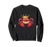 Este cangrejo coronado gobierna las mareas para niños y niñas divertidos Sudadera
