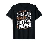 Este capellán se Ejecuta en la oración del café Religioso Espiritual Camiseta