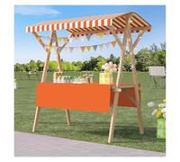 Este Carrito Plegable de Madera portátil para Puestos de Mercado es Ideal para vendedores ambulantes, Puestos de Comida y mercados agrícolas y Eventos.