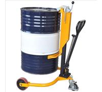 Este Carro para bidones de 55 galones con Soporte para Cubo, Carro hidráulico para manipulación de bidones Equipado con Ruedas con Freno, para almacén, fábrica, Taller.