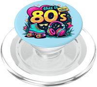 Este Casete de los años 80 Bro Roller Auriculares Casete Ochenta Fiesta de Disfraces PopSockets PopGrip para MagSafe