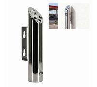 Este cenicero de Acero Inoxidable para Exteriores, cenicero de Acero Inoxidable montado en la Pared y receptáculo para Colillas de Cigarrillos para Uso en Exteriores, para Tiendas, oficinas,