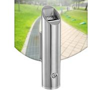 Este cenicero de Acero Inoxidable para Exteriores, cenicero de Acero Inoxidable para Exteriores, contenedor de Cigarrillos montado en la Pared con Llave, receptáculo Comercial Impermeable pa