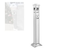 Este cenicero de pie para Exteriores, Columna Vertical para desechar Colillas de Cigarrillos con Cubo Interior extraíble, es Ideal para pasillos, restaurantes y hoteles.
