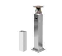 Este cenicero de pie para Exteriores es Ideal para Fumadores Uso Comercial en oficinas, restaurantes, Bares y Tiendas de conveniencia. Tiene un diseño Elegante (marrón).