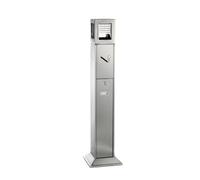 Este cenicero Vertical de Acero Inoxidable para Exteriores es Ideal para cafeterías, Patios, Jardines y garajes.