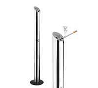 Este cenicero Vertical para Exteriores, de Acero Inoxidable, es un receptáculo de Cigarrillos de pie, Resistente al Viento y a Prueba de Viento, Ideal para jardín y Patio.