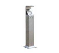 Este cenicero Vertical para Exteriores es Ideal para Patios, restaurantes, terrazas y Espacios públicos. Su diseño es Duradero y Resistente a la Intemperie.