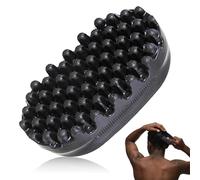 Este cepillo rizador de estilo africano está hecho de goma, es suave con el cabello, lavable y adecuado para trenzar y rizar