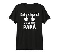 Este Chaval Papá Divertida Futuro Papá Anuncio Embarazadas Camiseta Premium