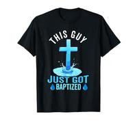 Este chico acaba de bautizarse Bautismo cristiano Adolescente Niño Hombres Camiseta