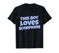 Este Chico ama a los Escorpiones Escorpiones Divertidos Camiseta gráfica económica