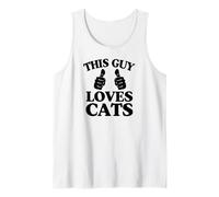 Este Chico ama a los Gatos con Dos Pulgares Camiseta sin Mangas